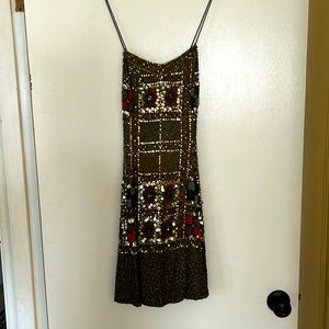Chelsea & Violet beaded mini dress